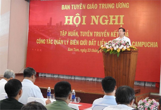 Ban Tuyên giáo Trung ương tuyên truyền kết quả quản lý biên giới Việt Nam- Campuchia (23/06/2020)